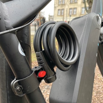 Велосипедный замок GERDA FLEX MAX 1800/12T Черный Универсальный