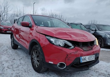 Nissan Qashqai II Crossover 1.6 dCi 130KM 2016 Nissan Qashqai 2016r, SALON POLSKA, 1.6 DCI. Uszkodzony przod i lekko tyl., zdjęcie 1