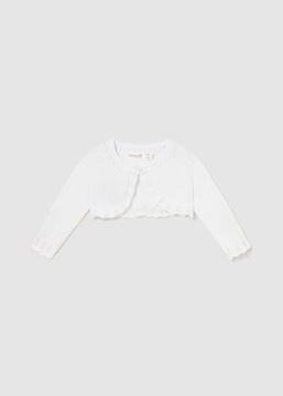 Sweter rozpinany dla dziewczynki MAYORAL 318 biały - 75
