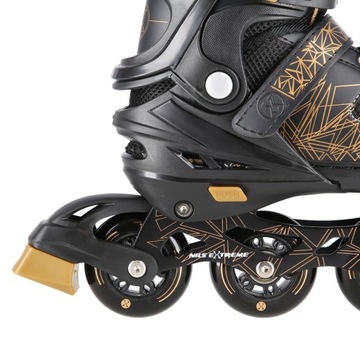 Комплект КОНЬКИ 4в1, РЕГУЛИРУЕМЫЕ, размер М, ЖЕСТКИЕ