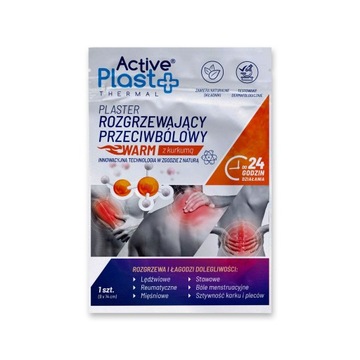 Plastry ActivePlast rozgrzewające z kurkumą