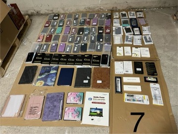 Коробка микс Amazon категории А 100 шт. Чехлы для телефонов, планшетов и ремешки для умных часов.