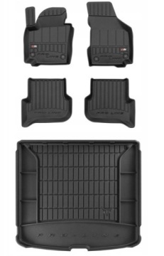 Set 3D gumové rohože Seat Altea XL 2004-2015 g