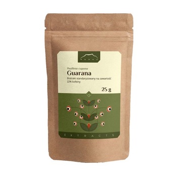 Guarana ekstrakt 22% kofeiny 25g Nanga