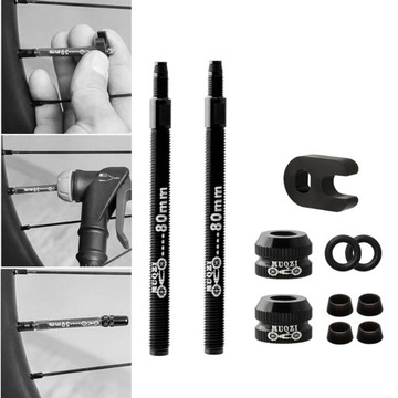 1. Велосипедные бескамерные штоковые клапаны Presta,