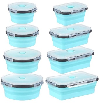 СИЛИКОНОВЫЙ ЛАНЧ-БОКС СКЛАДНОЙ КОНТЕЙНЕР LUNCH BOX