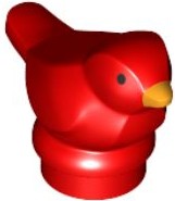 LEGO Ptak ptaszek pisklę 41835pb01 czerwony
