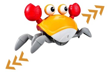 ИНТЕРАКТИВНАЯ ИГРУШКА ДЛЯ ДЕТЕЙ БЕГУЩАЯ ПОЛЗАЯ ХОДЯЩАЯ КРАБ LED XL