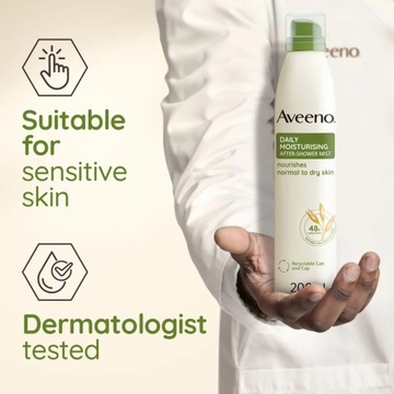 Aveeno Daily увлажняющий спрей после душа для сухой кожи 200мл