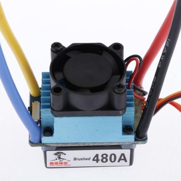 Водонепроницаемый контроллер щетки ESC 480A RC для радиоуправляемого гусеничного двигателя, вилка XT60