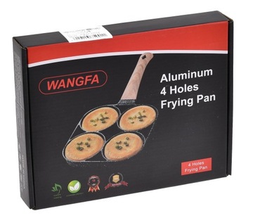 Сковорода Krisberg для яиц и блинов 4 ОТВЕРСТИЯ 18 см гранит 5001