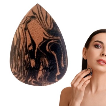 GĄBKA DO MAKIJAŻU ŚCIĘTA BLENDER DO PODKŁADU SPONGE BEAUTY BLENDER MARBLE