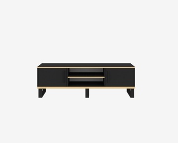 SZAFKA POD TELEWIZOR CZARNA GREY - 160 CM