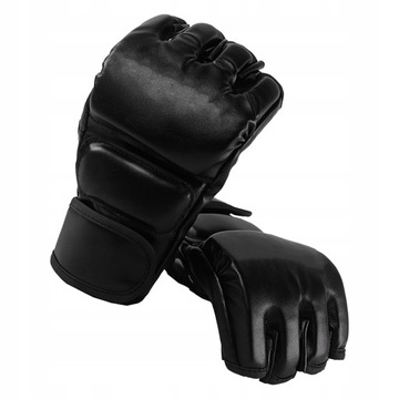 RĘKAWICE MMA TRENINGOWE NA WOREK CZARNY
