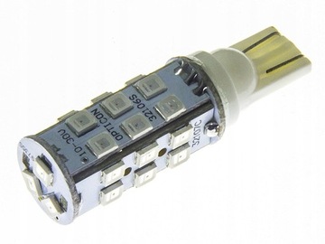 Żarówka Samochodowa LED W5W Wy5W T10 W16W T15 12V DC Kolor Pomarańczowy