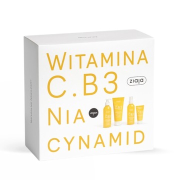 Косметический набор Ziaja, витамин C.B3, ниацинамид