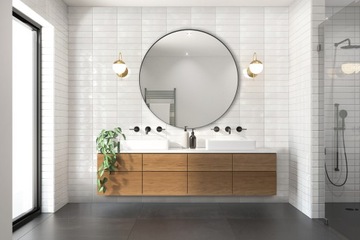 Płytka ceramiczna cegiełka 7,4 x 29,9 biała połysk