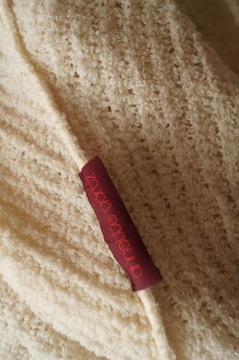 ANNETTE GORTZ piękny sweter narzutka wełna XL