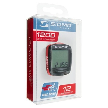 ФИРМЕННЫЙ ВОДОНЕПРОНИЦАЕМЫЙ ВЕЛОСИПЕДНЫЙ РЕГИСТРАТОР SIGMA BASE 1200 СКОРОСТЬ СТАРТ/СТОП