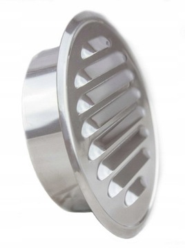 KRATKA KOMINOWA OKRĄGŁA 100 Z KOŁNIERZEM SIATKĄ INOX KOLOR