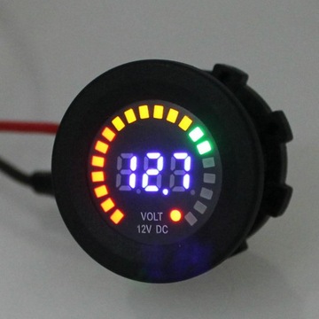 Цифровой светодиодный индикатор температуры вольтметра