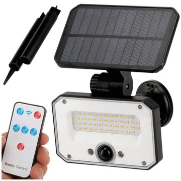 Lampa solarna ścienna lub wbijana 1,5W 4500K