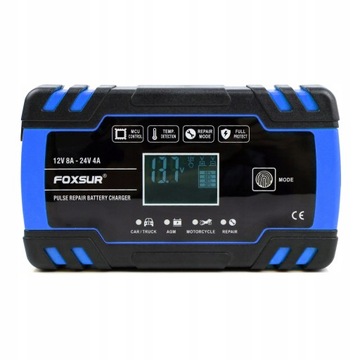 FOXSUR PROSTOWNIK ŁADOWARKA DO AKUMULATORA 24V 12V 8A MOC
