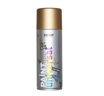 Farba spray Biodur 400ml DARK GOLD ZŁOTY METALIK ŁÓDŹ
