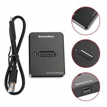 АДАПТЕР ДЛЯ SSD-ДИСКОВ SATA/NVME M.2 КОРПУС USB 3.1