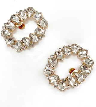 Клипы обуви, хрустальная декоративная вина, металлические зажимы