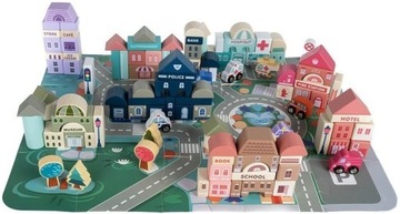 ДЕРЕВЯННЫЕ БЛОКИ ГОРОДСКИЕ МАШИНЫ 115 БЛОКОВ-ГОЛОВОЛОМОК