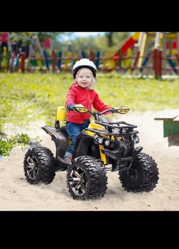 Quad Homcom 370-170V90YL Żółty prezent na dzień dziecka