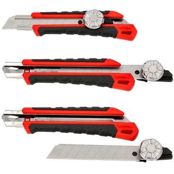 Нож ОБОИ НОЖ 18 мм Бумага с ломающимся лезвием ОБОИ Замок выдвижной