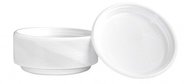 Talerz plastikowy śr 22cm 100szt biały