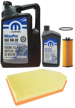 MOPAR 5W30 6L + FILTRY DODGE CHARGER 3,6 11-12