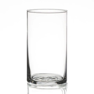 Wazon Szklany Cylinder 20 fi 15cm Grube Szkło