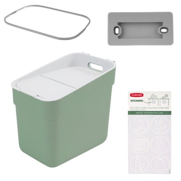 Kosz BIO zielony KETER 20l pojemnik segregacji odpadów READY TO COLLECT