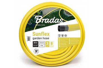НАБОР САДОВЫХ ШЛАНГОВ SUNFLEX 1/2, 50 м, БАРАБАННАЯ НАМОТКА, ПИСТОЛЕТ, СПРИНКЕР
