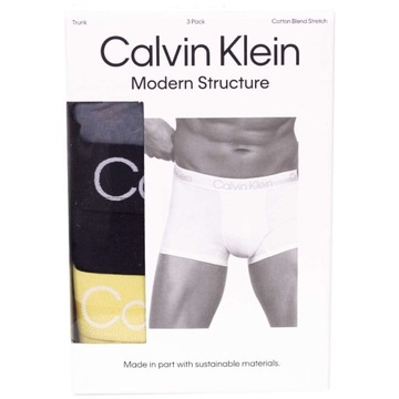 CALVIN KLEIN BOKSERKI MĘSKIE MAJTKI TRUNK 3PK L