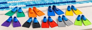 Płetwy treningowe do pływania długie na basen Aqua-Sport Long Fins R.44-45