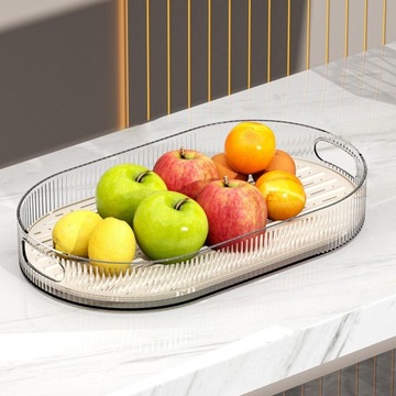 Поднос для завтрака Vanity Platter Универсальный прозрачный декоративный поднос