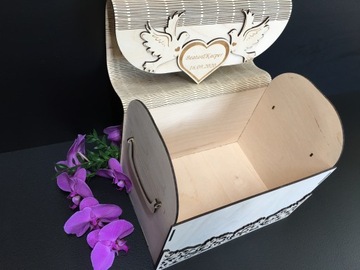 Свадебный конверт, шкатулка для гравировки денег