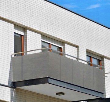 OSŁONA NA BALKON 0,9X5M MATA SZARA + GRATIS! PL