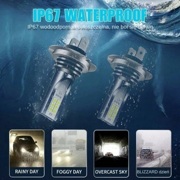 ОДОБРЕНИЕ СВЕТОДИОДНОЙ ЛАМПЫ CREE H7 20000LM ЛАМПОЧКА 2x