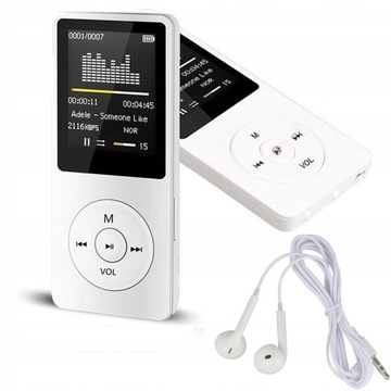 MP3 С 1,8-ДЮЙМОВЫМ ЖК-ДИСПЛЕЕМ МУЗЫКАЛЬНЫЙ ПЛЕЕР ДЛЯ ПЕСЕН + НАУШНИКИ