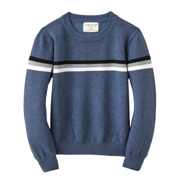 sweter z okrągłym szyi z czystej bawełny 4M4