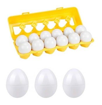 ЦВЕТНАЯ ПАЗЛ-СОРТИРОВКА ЯИЦ МОНТЕССОРИ СООТВЕТСТВУЙТЕ УЗОРАМ ЦВЕТА ФОРМЕ