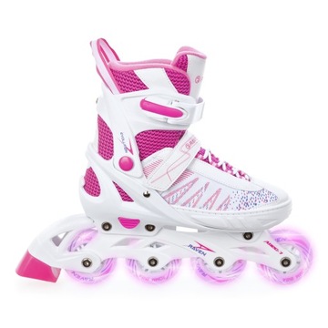 Роликовые коньки 3в1 регулируемые RAVEN Grace 28-32 LED