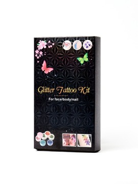 Zestaw do Tatuaży Brokatowych szablony zestaw XXL