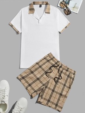 SHEIN KOMPLET W KRATKĘ KRÓTKIE SPODENKI KOSZULKA POLO XXL 37356